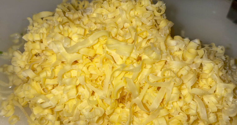 Revet ost eller topping